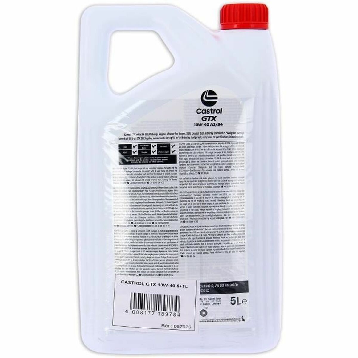 Ulei motor auto Castrol GTX 10W 40 6 L
